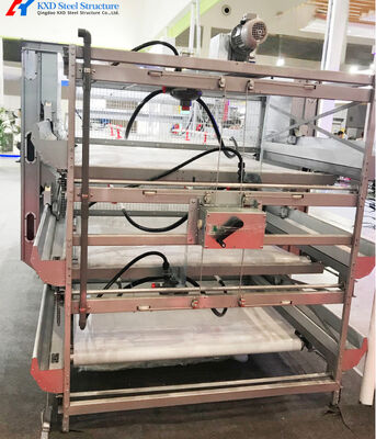 Chicken Raising Automatic Poultry Cage , Battery Chicken Cages For Laying Eggs