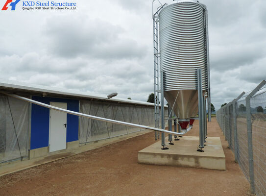 Prefab Steel Structure Piggery Farm Equipment For Mating Shed / Farrowing Shed