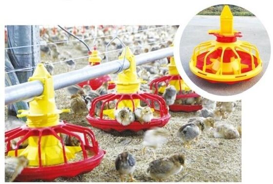 Drinkers Poultry Feeding Line For Broiler Chicken Farm Fully Automatic Animal Feeders Plastic Chicken Feeders And Drinkers