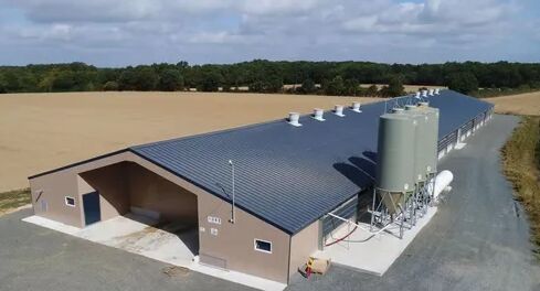 บ้านไก่ โครงสร้างเรือนเตรียมพร้อม ผู้ผลิต โครงสร้างเหล็กฟาร์มไก่