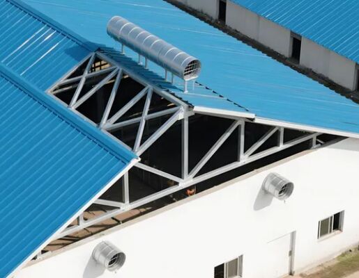 Easy Disassembly Good Ventilation Prefabricated Steel Structure Chicken Shed Poultry House