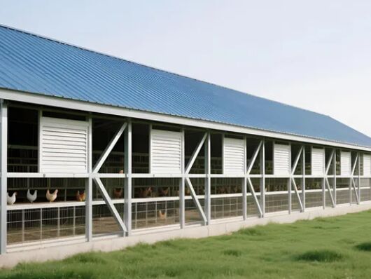 High Space Utilization Mold-Proof Prefabricated Steel Structure Chicken Coop
