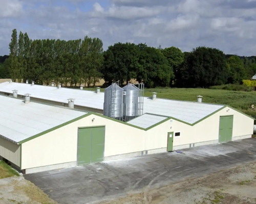 Hot-dip Galvanized Steel Poultry House - Corrosion Resistant Prefabricated Chicken Coop with Fast Installation