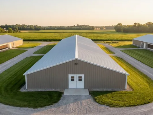 Hot-dip Galvanized Modular Prefabricated Steel Structure Poultry House with Q235B Steel for Chicken Farm Building